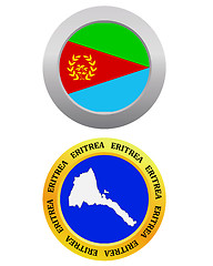 Image showing button as a symbol map ERITREA