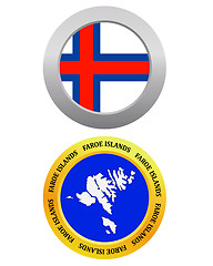 Image showing button as a symbol map Faroe Islands