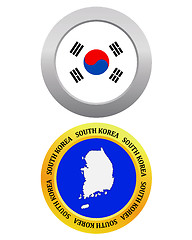 Image showing button as a symbol map SOUTH KOREA