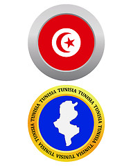 Image showing button as a symbol map TUNISIA