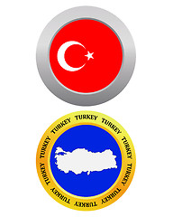 Image showing button as a symbol map TURKEY