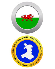 Image showing button as a symbol map WALES