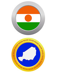 Image showing button as a symbol NIGER