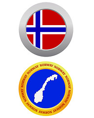 Image showing button as a symbol NORWAY