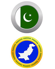 Image showing button as a symbol PAKISTAN
