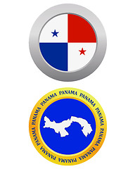 Image showing button as a symbol PANAMA