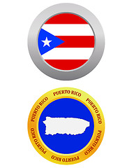 Image showing button as a symbol PUERTO RICO