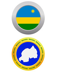 Image showing button as a symbol RWANDA