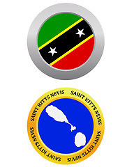 Image showing button as a symbol SAINT KITTS NEVIS