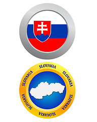 Image showing button as a symbol SLOVAKIA