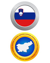 Image showing button as a symbol SLOVENIA