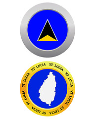 Image showing button as a symbol St Lucia