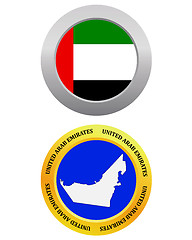 Image showing button as a symbol UNITED ARAB EMIRATES