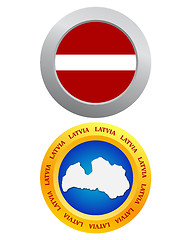 Image showing buttons as a symbol of Latvia