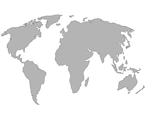 Image showing world Map