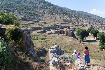 Image showing Family in old city