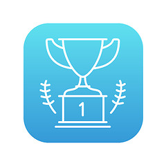 Image showing Trophy line icon.