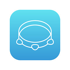 Image showing Tambourine line icon.