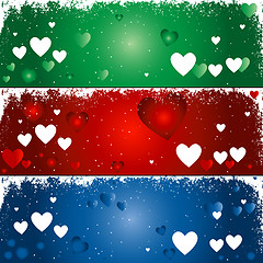 Image showing hearts background