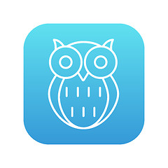 Image showing Owl line icon.