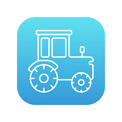 Image showing Tractor line icon.