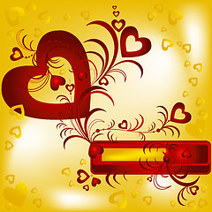 Image showing hearts background