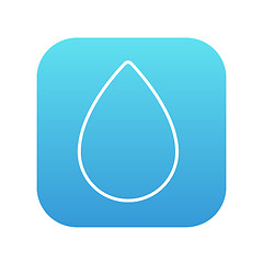 Image showing Water drop line icon.