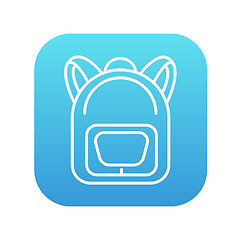 Image showing Backpack line icon.