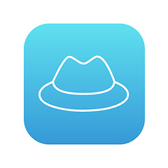 Image showing Classic hat line icon.