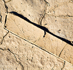 Image showing brown dry sand in sahara desert morocco africa erosion and abstr