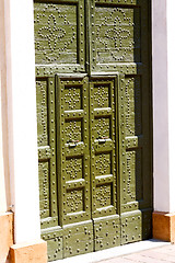 Image showing detail in  wall door  italy  architecture   historical  