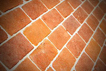 Image showing brick in  italy old wall and texture material the background