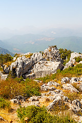 Image showing  mountain    anatolia heritage ruins   from the  