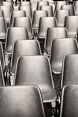 Image showing empty seat in italy europe background black  texture