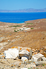 Image showing sea in delos   the historyca  site