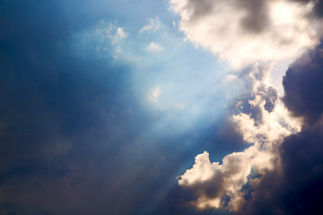 Image showing the tropical sky in  nature