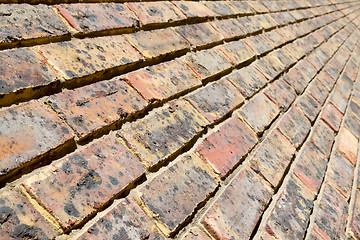 Image showing in london   the    abstract     ancien wall and ruined  