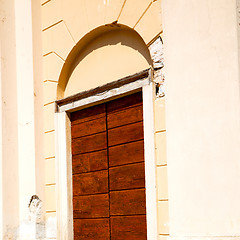 Image showing wall door in italy land europe architecture and wood the histori