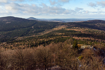 Image showing Mountain range in autumn