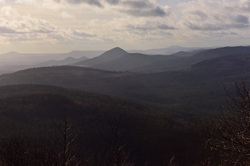 Image showing Mountain range in autumn