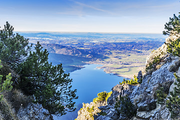 Image showing View from Jochberg in Bavaria Alps