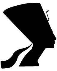 Image showing silhouette of Nefertiti