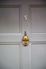 Image showing handle in london  brass nail  light