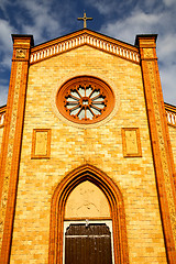 Image showing  lombardy    in  the villa cortese   old   church   wall italy 