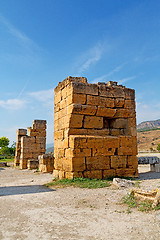 Image showing and the roman   old construction in asia turkey  