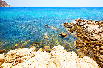 Image showing in greece   island beach blue   sky