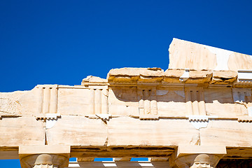 Image showing historical  in greece  d historical place parthenon