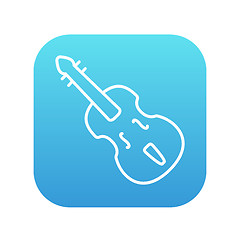 Image showing Cello line icon.