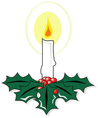 Image showing Christmas Candle