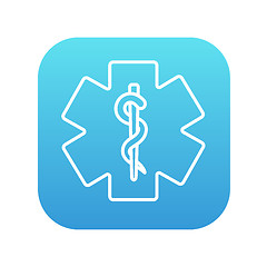 Image showing Medical symbol line icon.